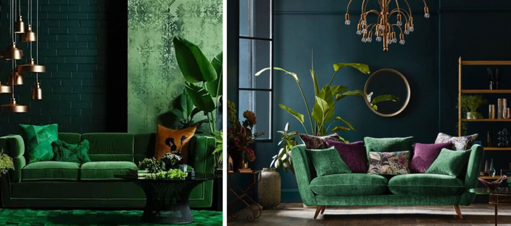 Обои в оттенках зеленого цвета: отделка стен, создающая интерьеры от спокойных до ярких - варианты использования